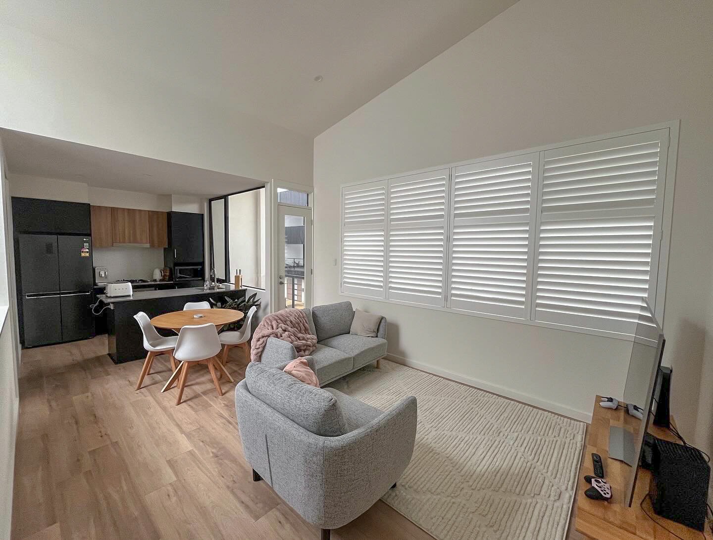 Lounge room with plantation shutters 2